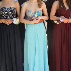 Jasz Couture Sky Blue Prom Dress